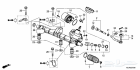 نظام التوجيه Rack Power Steering - Honda 53601-T2F-A04
